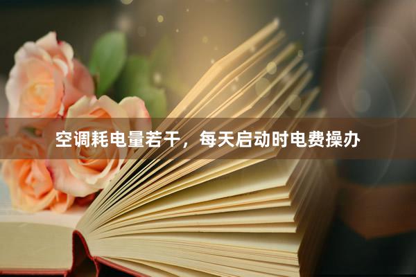 空调耗电量若干，每天启动时电费操办